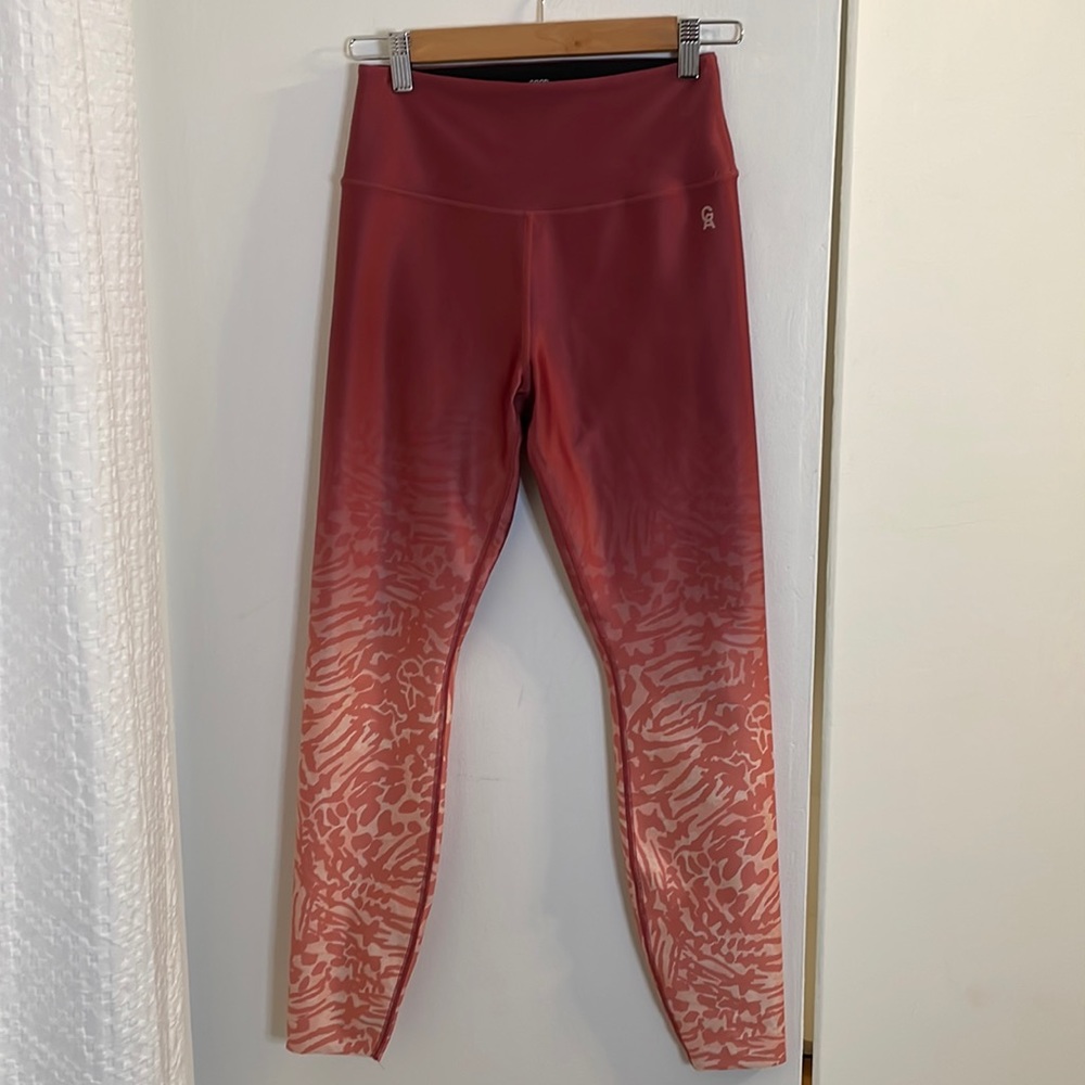 Good American Ombré Animal Print Leggings Sz 2